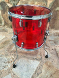 Pearl Crystal Beat Acrylic Floor Tom 14x13 Ruby Red