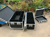 PROFESSIONAL ELECTRONIC V DRUM TOURING HARD ROAD CASES!! with dividers