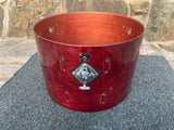 Vintage Tama Superstar Cherry Wine 24" Bass Drum Shell + Badge + Tom Mount