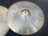 Vintage Zildjian 15" 60's hihat hi hat Cymbals THIN - 1060 968g