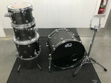 DW Performance Series 4pc Drum Set Kit Gun Metal