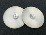 Vintage Zildjian 14" NEW BEAT Hihat Drum Cymbals hi hat