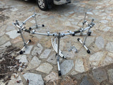 HUGE MONSTER DOUBLE BASS Yamaha Hex Rack Three Sided Drum Rack w/ Clamps hexrack