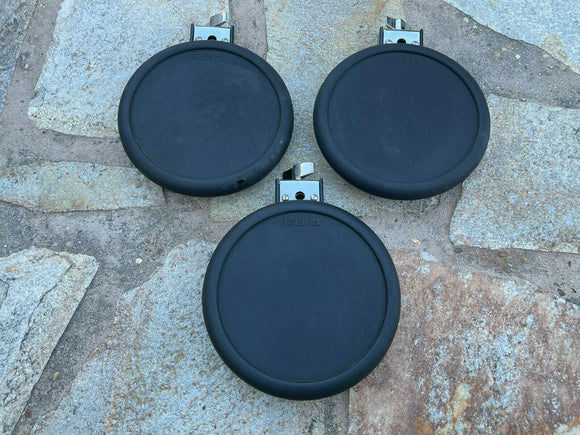 3x PACK Roland PD-8 electronic drum tom cymbal pad pd8 Dual Trigger