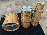Pearl Masters Custom Maple 8pc Drum Set kit Natural