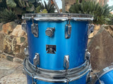 Vintage Tama ImperialStar 3pc Drum Set Kit Blue Metallic 70's 22x14,14x10,16x16