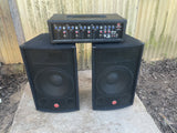 Harbinger M120 120W 4-Channel Compact Portable PA with 12" Speakers