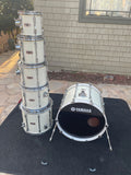 Yamaha Recording Custom 6pc Drum Set kit - White