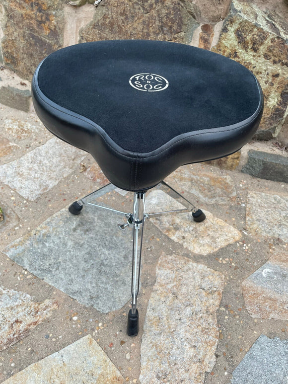 ROC-N-SOC Original Saddle Drum Throne w / PORK PIE BASE