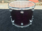 DW 16 x 13 hanging Tom Drum purple Satin