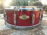 Pearl Masters Maple 14 x 5.5 Snare Drum Red