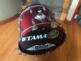 Tama Superstar Candy Apple Red CAR 1980's 22x16 Bass Drum