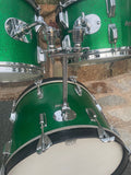 Vintage Rogers PowerTone Londoner Drum Set Green Spakle Power Tone -UPDATED