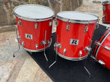 Rogers 70's Big R 6Pc DBL BASS Drum Kit Mojave Red 20x14(x2) 12x8,13x9,16x16(x2)