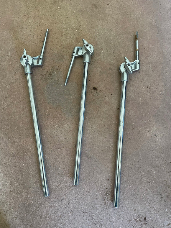 THREE Yamaha Drum Straight Electronic  Cymbal Arm Top Arms - Missing Felts/wing