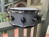 DW Collector's Black Nickel over Brass 6.5x14 -Grey Powder Coat