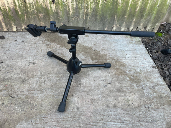 K&M 25950 Extra Low Profile Tripod Base Boom Mic Stand