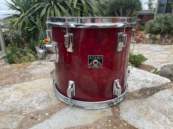 Tama Superstar Cherry 12x11 Cherry Tom Drum 80's