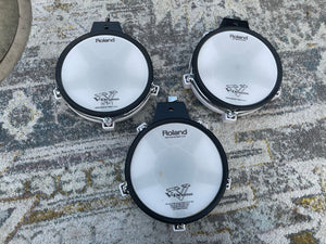 THREE PACK Roland pd-80 Single trigger 8" tom pad