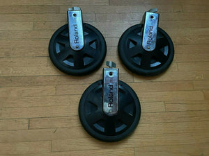 3x PACK Roland PD-8 electronic drum tom cymbal pad pd8 Dual Trigger