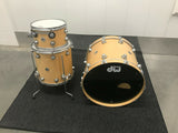 DW COLLECTORS VLT VLX MAPLE 3pc NATURAL FINISH DRUM SET KIT w / 23 x 18 BASS!!!