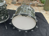 Vintage Ludwig 60's Black Diamond Pearl 3pc Drum set kit 22x14,13x9,16x16