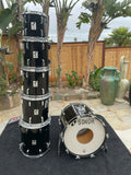 Sonor Phonic Black 6pc Drum Set kit
