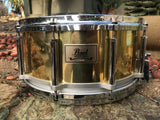 Pearl Free-Floating 14x6.5" Brass Snare Drum