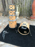 Pearl World Series Natural Finish Drum Set Kit 5pc with 20" kick Drum!!