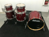 Ddrum  DIOS KELLER SHELL Red Sparkle Laq 5pc Drum Set kit 22x20 bass!!