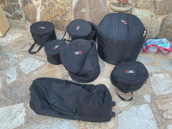 Gator Protechtor Drum Set kit + hardware bag set 22x18,10x8,12x9,14x14,16x16