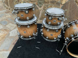DW Collectors 5pc Exotic MAPA BURL Drum Set kit !!