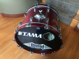 Tama Superstar Candy Apple Red CAR 1980's 22x16 Bass Drum