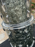 Vintage Ludwig 60's Black Diamond Pearl 3pc Drum set kit 22x14,13x9,16x16