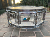 Ludwig Vistalite 14 x 5.5 1976 snare drum - Clear