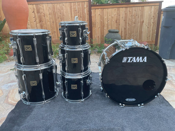 Tama Artstar Cordia Black 6pc Drum Set kit 10,12,13,14,16,24 Birch + Cordia!!