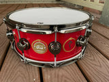 DW Collector's Series "Snakes and Arrows" Neil Peart Rush 6x14 Snare drum w/ TAG