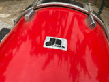 Vintage North Drum Red 22" Bass Drum - RED - Missing Spikes