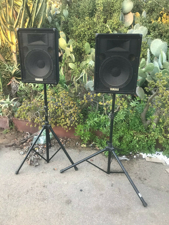 Yamaha S15E Passive Speaker Set of Two (2) + STANDS