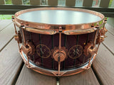 DW Collectors Series Neil Peart Rush RARE "Evolution" Time Machine Snare