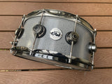 DW Collector's Black Nickel over Brass 6.5x14 -Grey Powder Coat