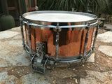 Rare Pearl JAPAN Copper 6.5 x 14 Free Floating Snare Drum