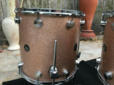 DW Collectors 4pc Maple Champagne Sparkle 22x14,12x8,14x14,16x16