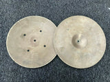 Vintage Zildjian Avedis Quick Beat Hi Hat Cymbals, 1970s Hollow Logo