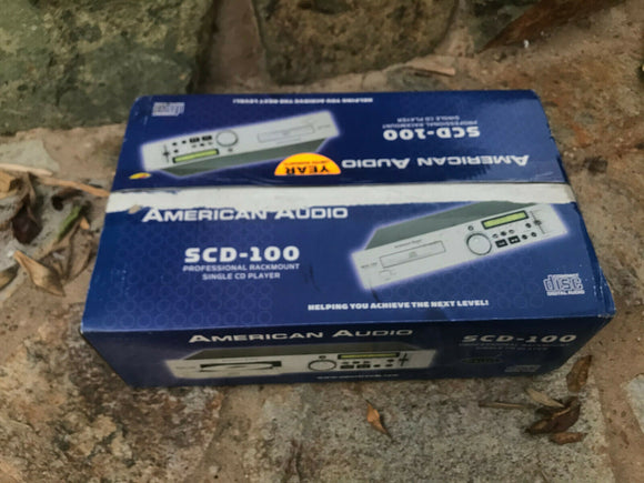 AMERICAN AUDIO SCD-100 RACKMOUNT SINGLE TRAY CD PLAYER - GOOD USED CONDITION