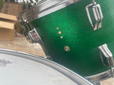 Vintage Rogers PowerTone Londoner Drum Set Green Spakle Power Tone -UPDATED