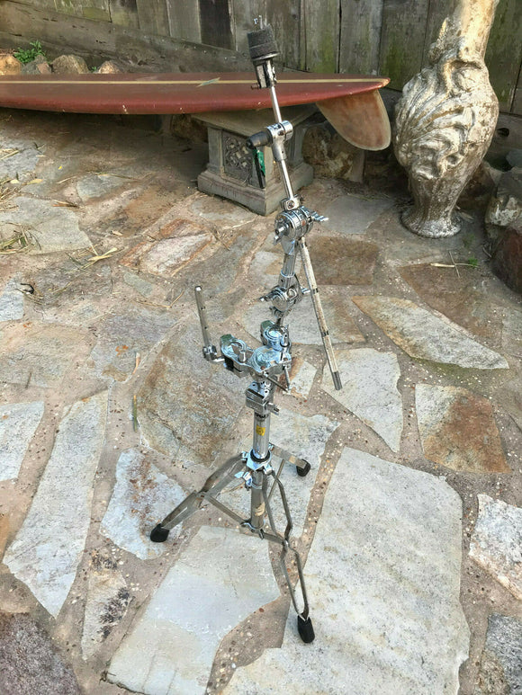 DW 9000 Double Tom Arm Stand with cymbal arm -Rust