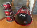 Pearl Session Custom ALL MAPLE Series 4pc Drum Set kit