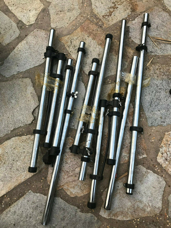 10 PACK GIBRALTAR DRUM RACK Straight Bars Lot