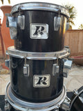 Rogers 70's Big R 10Pc Huge Beast - STUDIO TEN DOUBLE BASS Drum Set Kit Ebony !!